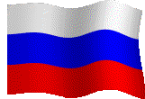 Flying Flag of Russian Federation