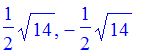 1/2*sqrt(14), -1/2*sqrt(14)